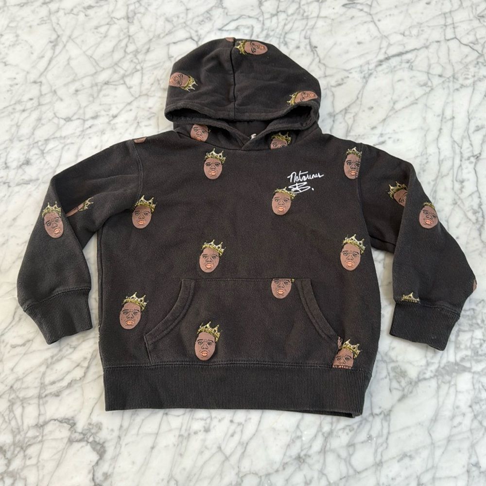 Toddler Hip Hop Notorious Biggie hoodie sz 4/5